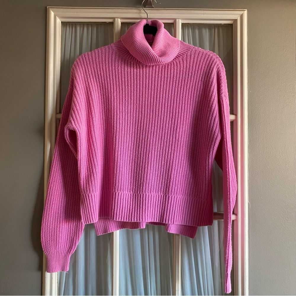 Urban Outfitters Bright Pink Turtleneck Sweater